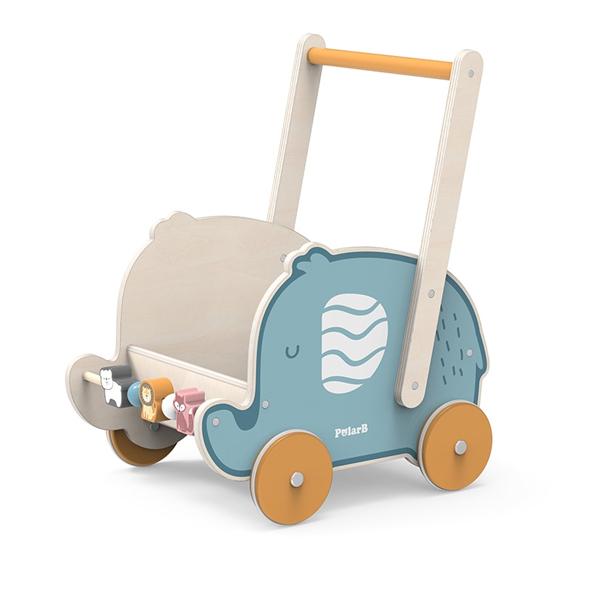 手押し車　ポーラービーエレファントバギー DADWAY（ダッドウェイ） 手押し車 知育玩具 1歳 おもちゃ 木製