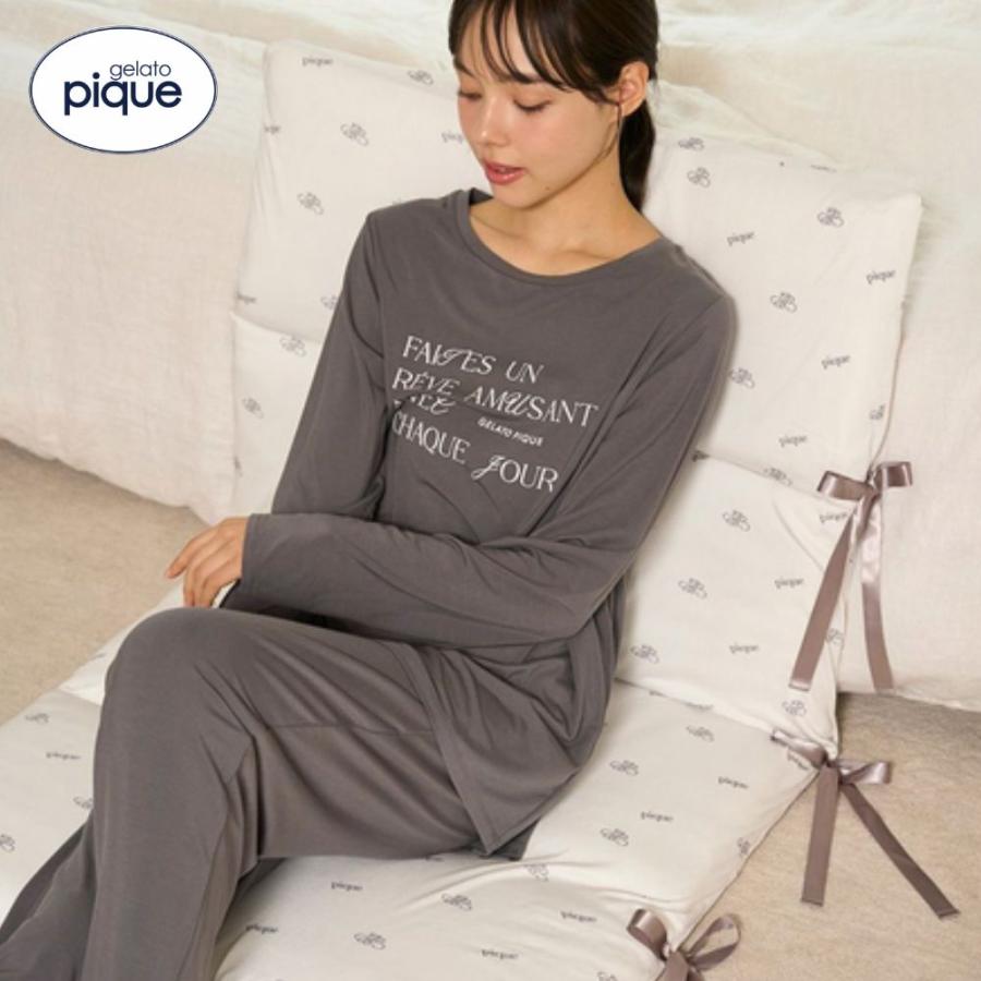 正規販売店】ジェラートピケ gelato pique sleep モノグラム柄 ごろ寝