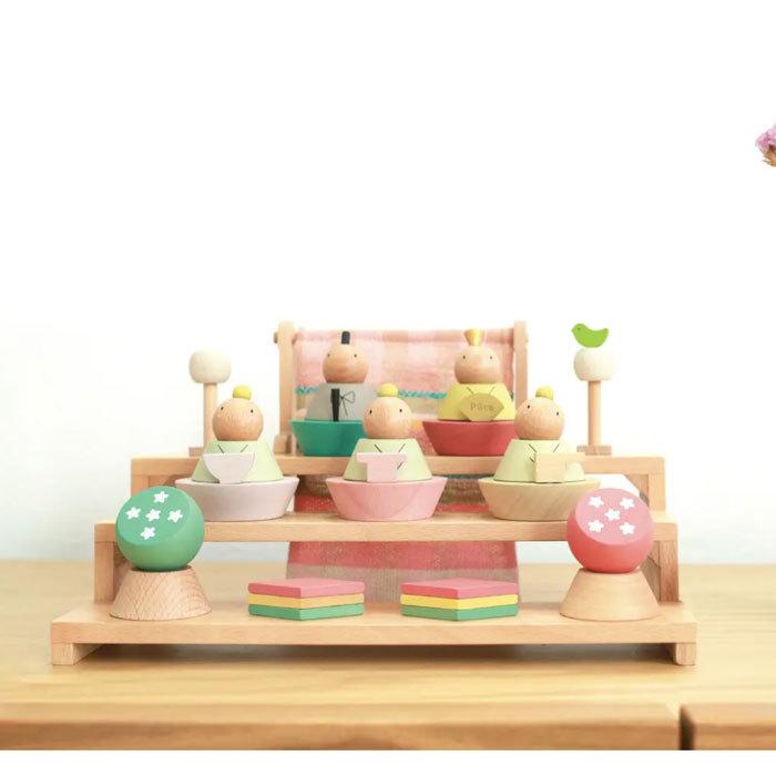 プーカのひなにんぎょう 雛人形 ひな人形 PUCA BASIC 2.0 プーカ ひなにんぎょう コンパクト 木製 三段飾り お雛様 puca プーカのひな人形 | 