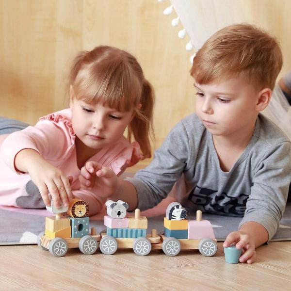 DADWAY（ダッドウェイ） 積木 積み木 知育玩具 2歳 おもちゃ 木製