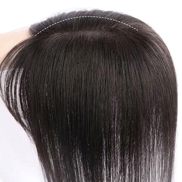 人毛 トップピース ストレート ヘアピース トップカバー 手植え 20cm 30cm 分け目 メッシュベース 部分ウィッグ 増毛部分かつら かつら つけ毛 WIG MGH 017 |  | 11