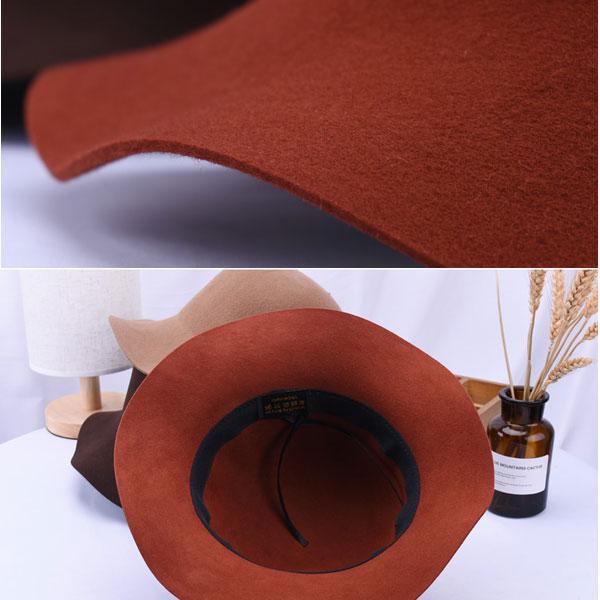 クロッシェハット ウール 帽子 フェルトハット ガルボハット ボーラーハット 無地 フェルト 女優帽 メンズ レディース HAT 3161 |  | 14