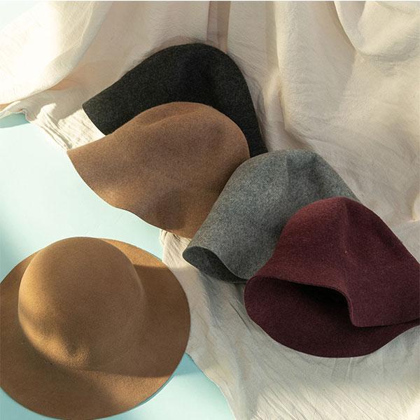 クロッシェハット ウール 帽子 フェルトハット ガルボハット ボーラーハット 無地 フェルト 女優帽 メンズ レディース HAT 3161 |  | 16