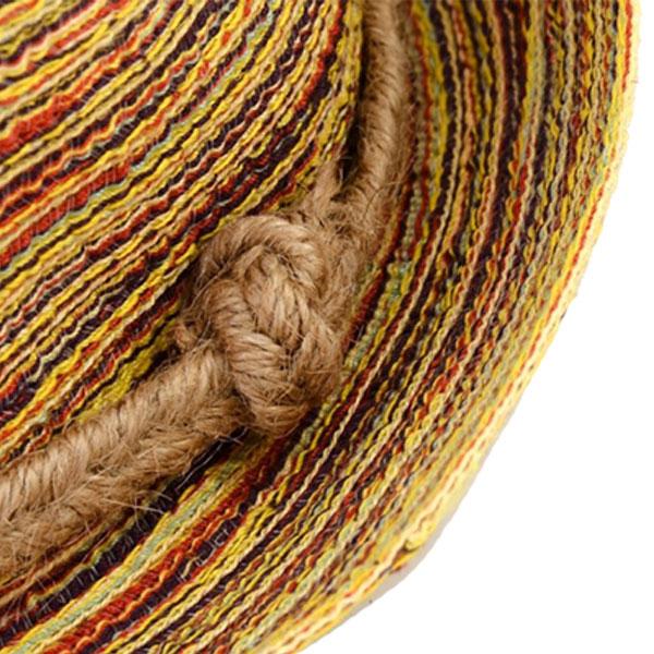 麦わら帽子 mix糸 マルチカラー 中折れハット 亜麻 ジュート つば広 UVカット 草編み レディースハット 紫外線防止 CAP 6566 |  | 03