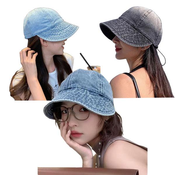 つば広 帽子 小顔効果 デニム UVハット サンバイザーキャップ 折りたたみ レディースハット UVケア帽子 紫外線対策 日除け 春 夏 秋 CAP 5506 |  | 08