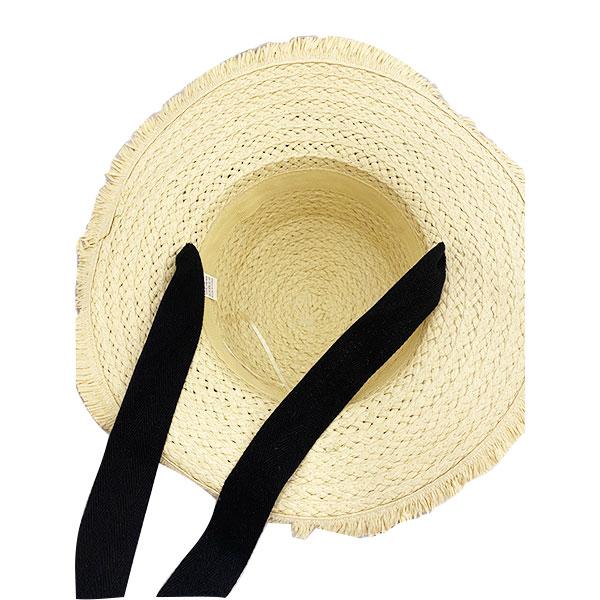 つば広 カンカン帽 麦わら帽子 ストローハット あご紐リボン きりっばなし 帽子 ツバ広 UVカット 日よけ レディース 春 夏 STRAW HAT 6653 |  | 06