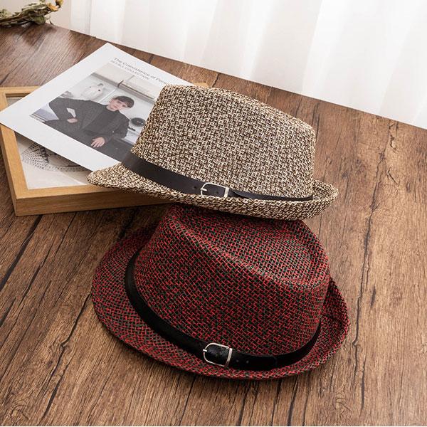 中折れハット ストロー 麦わら帽子 パナマ帽 ツートーン ベルト付きハット UVカット 日除け 帽子 男女兼用 春 夏 HAT 6518 |  | 08