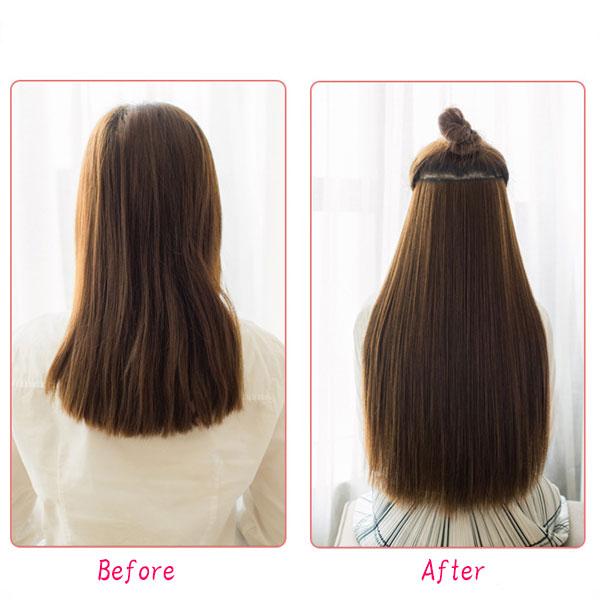 エクステ ウィッグ ロングストレート 5クリップ付 エクステンション 襟足ウィッグ ワンタッチ 耐熱 ウイッグ 付け毛 つけ毛 WIG EXT 004 |  | 06