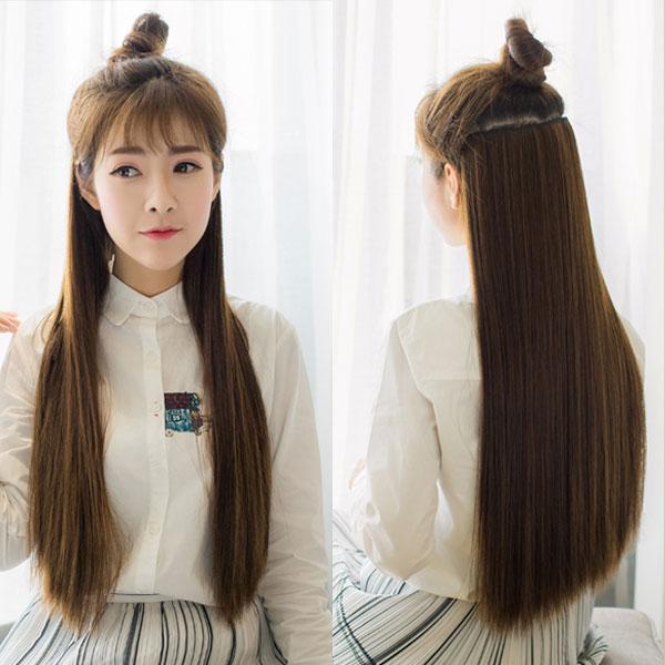 エクステ ウィッグ ロングストレート 5クリップ付 エクステンション 襟足ウィッグ ワンタッチ 耐熱 ウイッグ 付け毛 つけ毛 WIG EXT 004 |  | 08