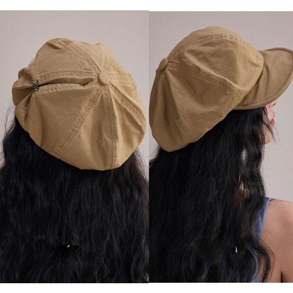 コットン 綿麻 キャスケット ボリュームあり 伸縮ゴム 帽子 キャップ 無地 キャスケット帽 メンズ レディース CAP 1348 |  | 09