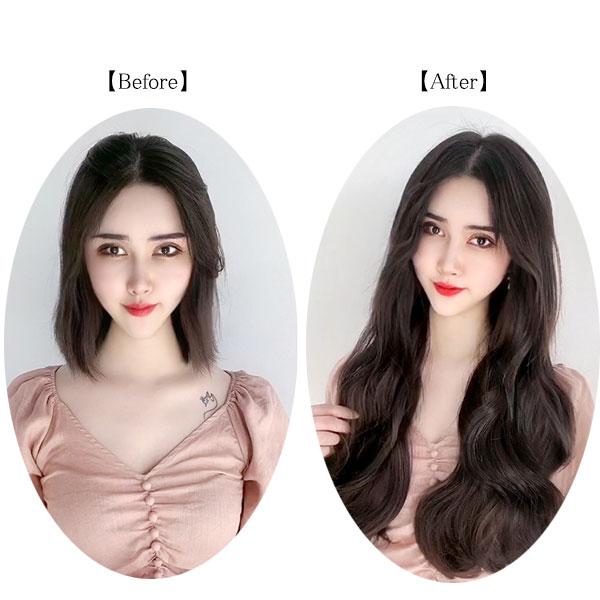 エクステ カール セット売り 2クリップ エクステンション ウィッグ 襟足ウィッグ 耐熱 えりあし ウイッグ 付け毛 つけ毛 WIG EXT 008cl |  | 14