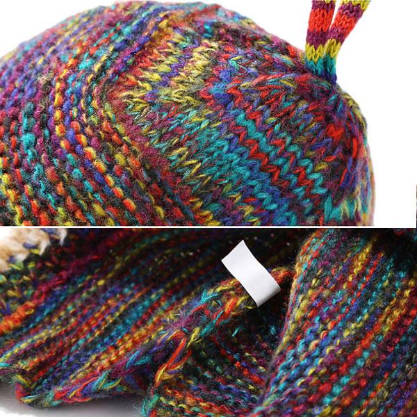 紐付き ニット帽 あご紐 ニットキャップ レディース アウトドア 暖かい 小顔 深め 防寒 保温 秋冬 防風 CAP 4970 |  | 15