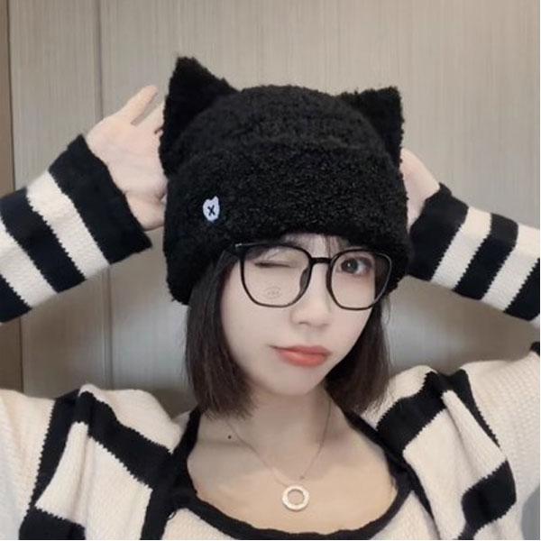 ニット帽 猫耳 もこもこ ネコ耳 キャップ ニット ニットキャップ フリース 刺しゅう 猫ミミ ねこみみ レディース KNIT CAP 4954 |  | 09