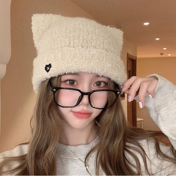 ニット帽 猫耳 もこもこ ネコ耳 キャップ ニット ニットキャップ フリース 刺しゅう 猫ミミ ねこみみ レディース KNIT CAP 4954 |  | 11