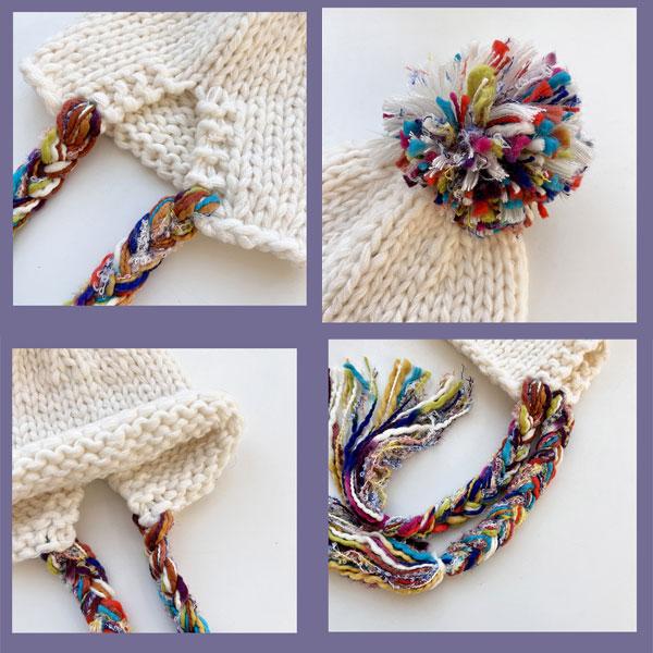 ニット帽 あご紐付きニット帽 タッセル帽子 S M 無地 ポンポンニットキャップ 親子サイズ メンズ レディース 子ども用 キッズ 帽子 秋 冬 CAP 4971 |  | 10