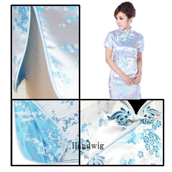 チャイナドレス ロング パーティードレス ロングドレス チャイナ服 大きいサイズ 半袖 梅柄 花柄 刺繍 ロング丈 コスプレ 衣装 セクシー China Dress 1007 |  | 14