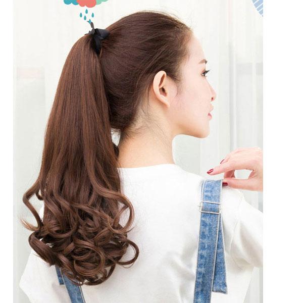 ポイントウィッグ ポニーテール リボン式 エクステ カール ロング ミディアム セミロング 黒髪 耐熱 付け毛 つけ毛 ウイッグ wig point 003cl |  | 09