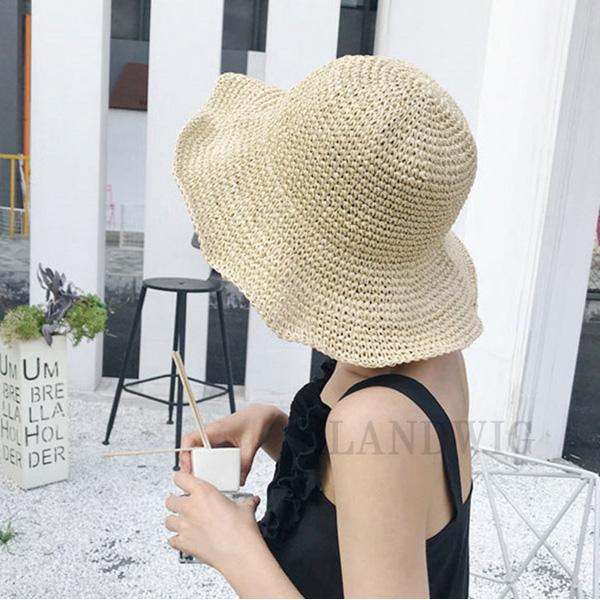 麦わら帽子 ストローハット つば広 南国風 コンパクト 日焼け対策 ペーパーハット つば広 UVカット 紫外線カット 折り畳み アウトドア バカンス CAP6630 |  | 08