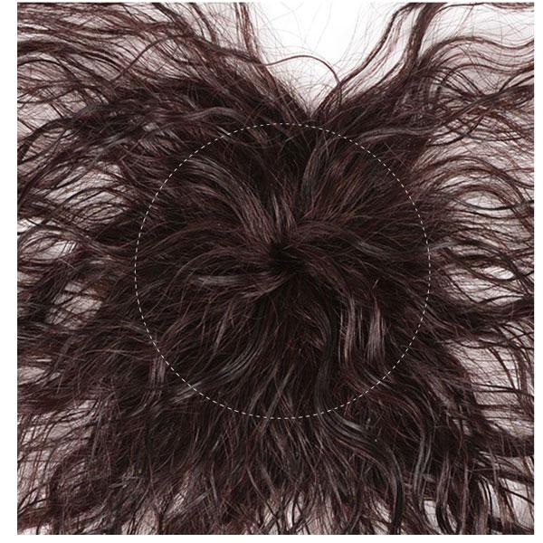 トップピース ゆるカール 耐熱 ボリューム ヘアピース 前髪ウィッグ つむじ ヘアトップピース トップカバー エクステ 付け毛 かつら WIG MG 008 |  | 08
