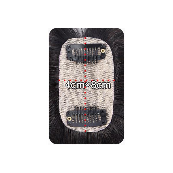 人毛 トップピース ストレート ヘアピース トップカバー 手植え 25cm 部分ウィッグ 前髪付き ワンレン 増毛部分かつら ウイッグ かつら つけ毛 WIG MGH 025 |  | 05