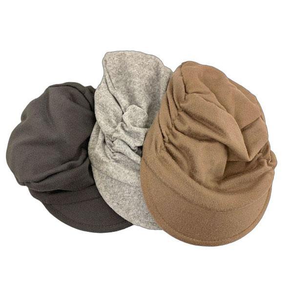 ニット帽 つば付き ニットキャップ フリース 帽子 無地 花柄 ルーズキャップ レディース 春 秋 冬 KNIT CAP 4956 |  | 12