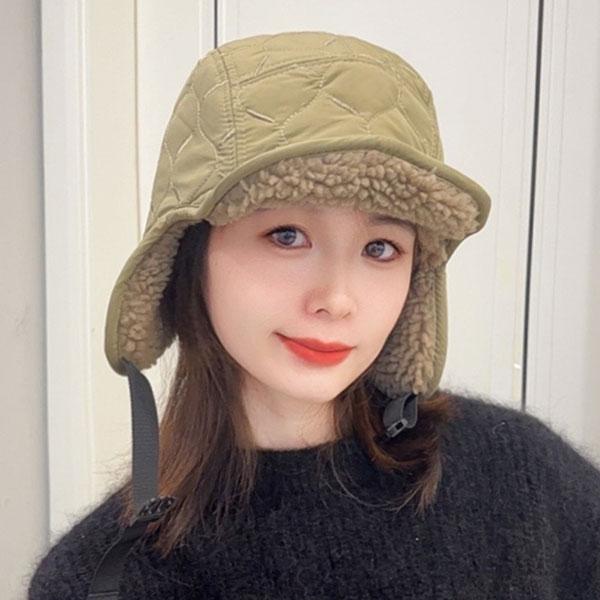 フライトキャップ パイロットキャップ リバーシブル ボア ラムウール キルティング 防寒 防風 耳まで隠れる スポーツ イヤーフラップ 秋冬 レディース CAP 5614 |  | 09