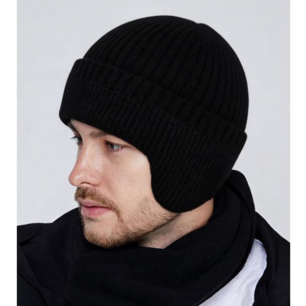ニット帽 耳あて付き ニットキャップ 裏起毛 裏地ボア 無地 耳当てビーニー メンズ レディース 防寒 秋冬 暖かい 保温性 防寒対策 CAP 4050 |  | 08