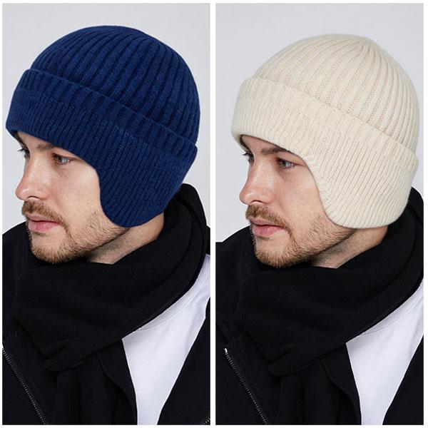 ニット帽 耳あて付き ニットキャップ 裏起毛 裏地ボア 無地 耳当てビーニー メンズ レディース 防寒 秋冬 暖かい 保温性 防寒対策 CAP 4050 |  | 13