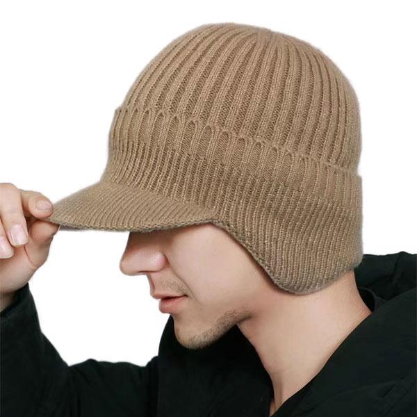 ニットキャスケット 耳あて付 ニット帽 つば付き ニットキャップ 裏起毛 裏地ボア 防寒 キャスケット帽 メンズ レディース 保温性 防寒対策 CAP 4051 |  | 07