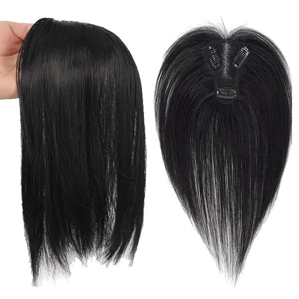 トップピース ワンレン 25cm センター分け トップカバー 前髪ウィッグ 部分ウィッグ ウィッグ エクステ 付け毛 つけ毛 かつら WIG MG 013 | 