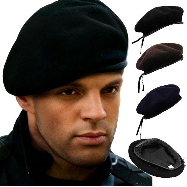 ベレー帽 ウール混 ミリタリー風 フェルト 帽子 ベレー ハット 大きいサイズ 無地 ミリタリーキャップ M L XL メンズ レディース BERET CAP 3415 | 