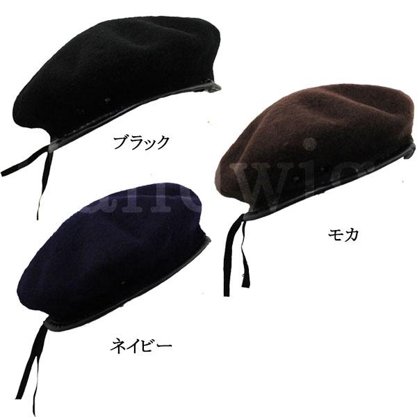 ベレー帽 ウール混 ミリタリー風 フェルト 帽子 ベレー ハット 大きいサイズ 無地 ミリタリーキャップ M L XL メンズ レディース BERET CAP 3415 |  | 04