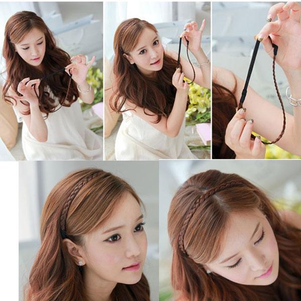 ヘアアクセ ヘアバンド 三つ編みエクステバンド ヘアアレンジ ACC 003