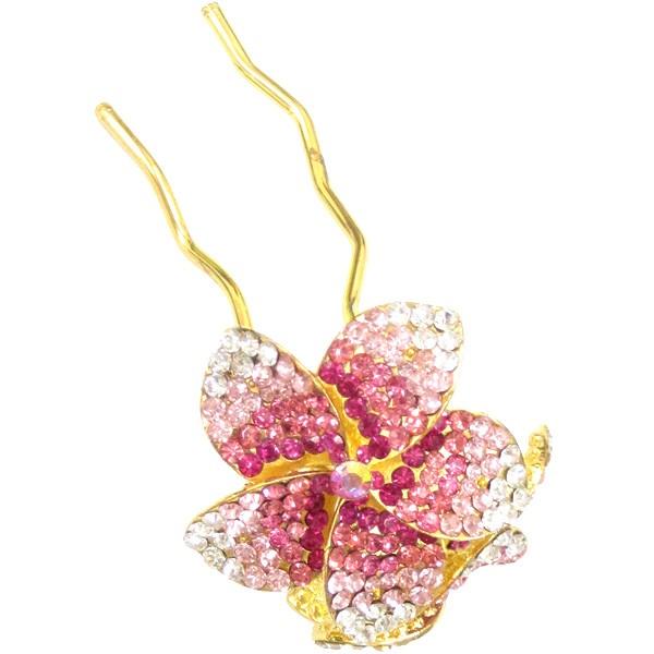 かんざし 髪飾り U字 かんざし 花 ラインストーン ヘアアクセサリー ACC 300 |  | 05