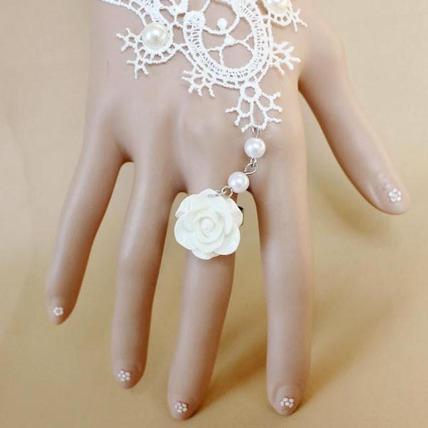 手袋　グローブ　指輪　ブレスレット　装飾品　バラ　総レース　アクセサリー　ハロウィン　パーティー |  | 10