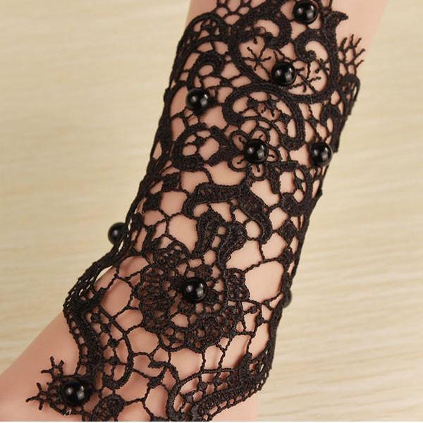 手袋　グローブ　指輪　ブレスレット　装飾品　バラ　総レース　アクセサリー　ハロウィン　パーティー |  | 04