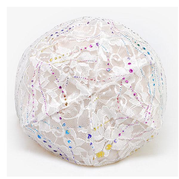 レースキャップ スパンコール 帽子 医療用 外出用 ヘアキャップ ゴールデンライン ルームキャップ 医療用帽子 綿混 レディース帽子 婦人帽 CAP 1007 |  | 07