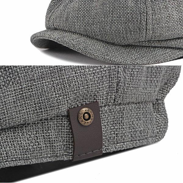 麻風 キャスケット 帽子 キャスハンチング メタリックワッペン ハンチング帽 キャスケット帽 通気性 カジュアル メンズ レディース CAP 1309 |  | 10