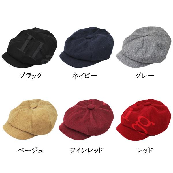 帽子 キャスケット 無地 キャスケット帽 厚手 フェルト ツイード