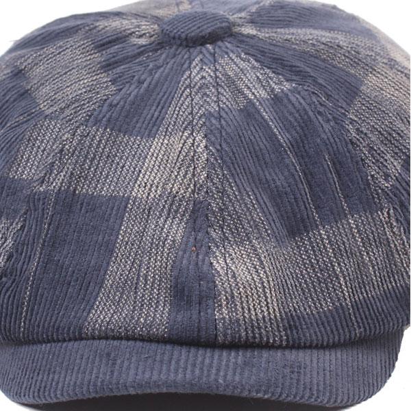 秋冬 チェック柄 キャスケット 帽子 コーデュロイ レディース メンズ CAP 1345 |  | 08