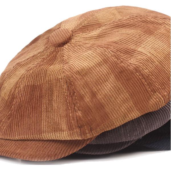 秋冬 チェック柄 キャスケット 帽子 コーデュロイ レディース メンズ CAP 1345 |  | 09