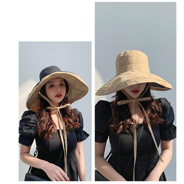 リバーシブル つば広 バケットハット 帽子 無地 シンプル バケット帽 コットン サファリハット UVカット 紫外線防止 レディース HAT 1593 |  | 10