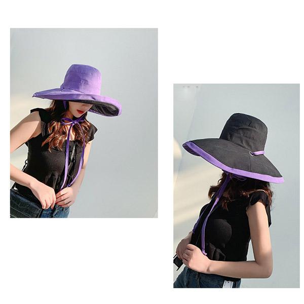 リバーシブル つば広 バケットハット 帽子 無地 シンプル バケット帽 コットン サファリハット UVカット 紫外線防止 レディース HAT 1593 |  | 11