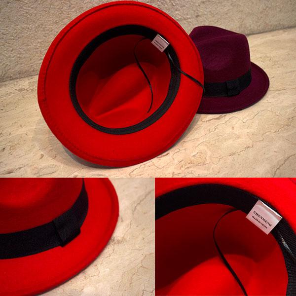 子ども用 中折れフェルトハット キッズハット S M 中折れハット 無地 帽子 中折れ フェルト帽 メンズ レディース 親子帽子 FELT HAT 3343 |  | 08