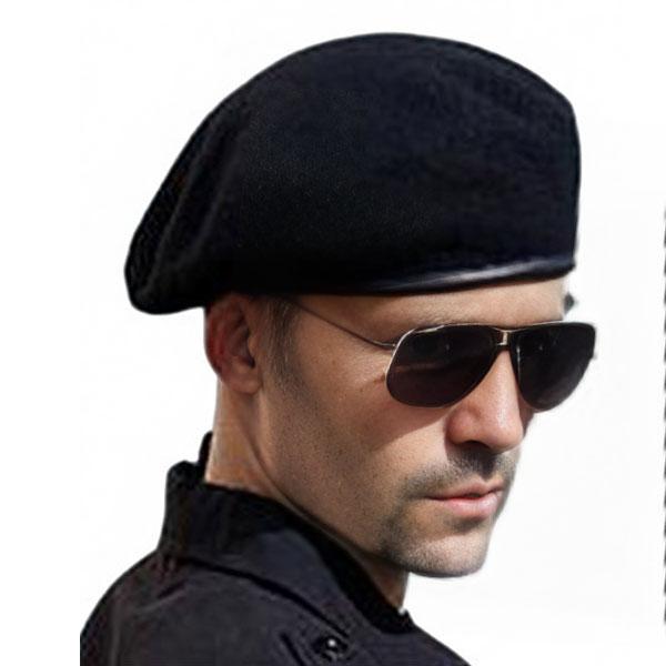 ミリタリー風 ベレー帽 ウール混 フェルト帽子 ベレー ハット 大きいサイズ 無地 ミリタリーキャップ M L XL メンズ レディース BERET CAP 3405 |  | 07