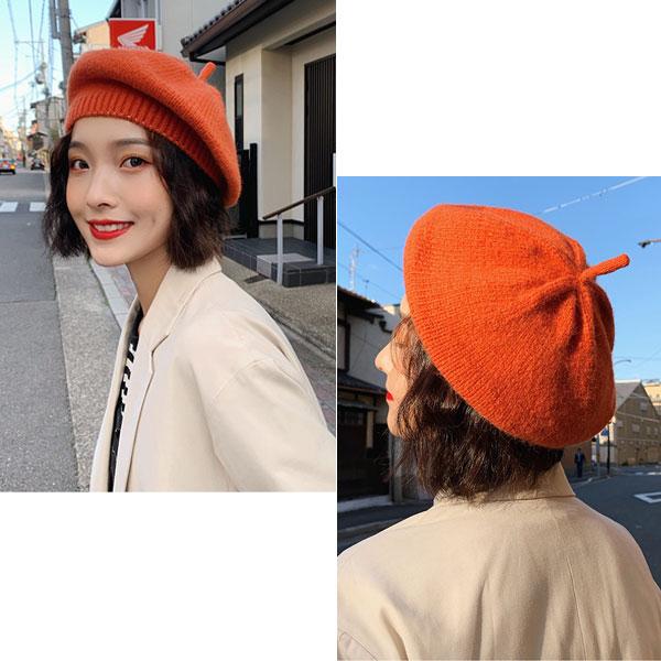 caramel ベレー帽 Barairo no Boushi ベレー帽 日本製 ハンドメイド バラ色の帽子