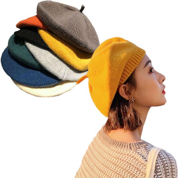 ベレー帽 帽子 レディースハット 無地 ニットベレー カラー豊富 画家帽 キャップ レディース帽子 婦人帽 春 秋 冬 CAP 3409 |  | 13