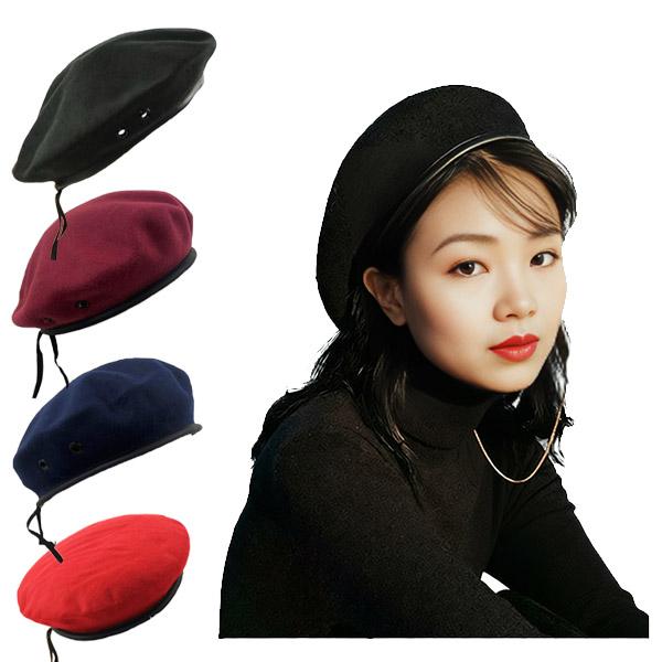 ミリタリー風 ベレー帽 フェルト帽子 軍帽 サバイバル ベレー ハット 無地 ミリタリーキャップ M メンズ レディース BERET CAP 3410 |  | 11