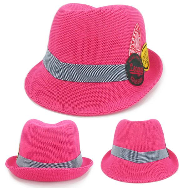 帽子 キッズ ハット 春 夏カラー 中折れハット 中折れ リボン 中折れ帽 ワッペン  HAT 361 |  | 06