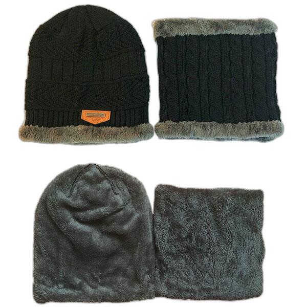子供用 ニット帽 ネックウォーマー 2点セット 帽子 ボア付き キッズ帽子 厚手 ニットキャップ ワッチキャップ ビーニー メンズ レディース 秋 冬 KNIT CAP 4000 |  | 09